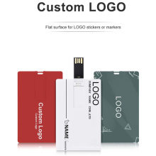 Business Card USB 2.0 Full Color Printing Popular Gift Advertising 8GB Plastic Pendrive 16GB Credit Card USB Flash Drive